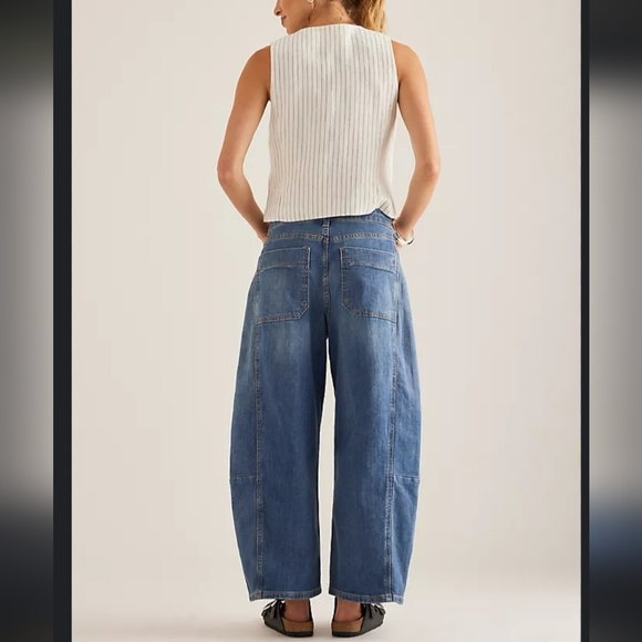 Anthropologie Denim - Anthropologie The Kenna Mid-rise Heritage Barrel Jeans